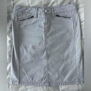Gap limited edition denim light gray skirt